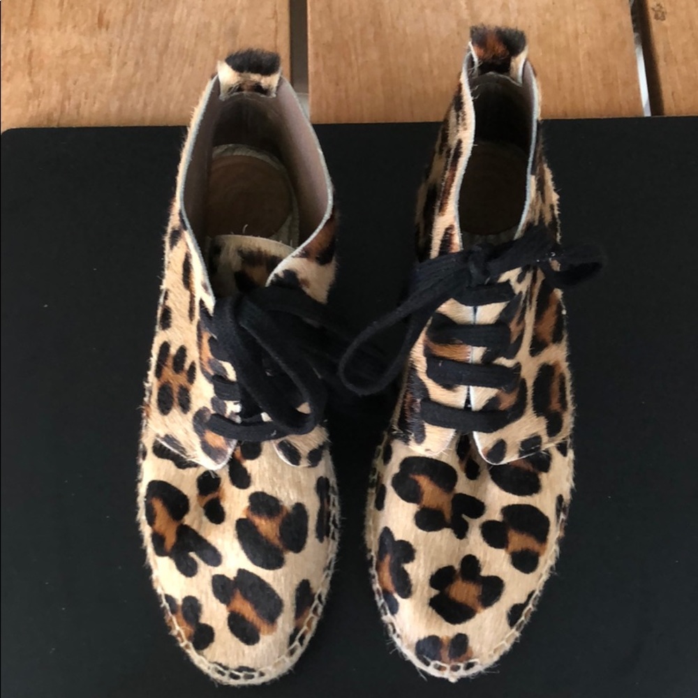 Boot espadrille animal print